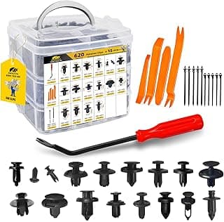 Kit de ferramentas automotivas MIKKUPPA com 635 presilhas de fixação e rebites plásticos de nylon