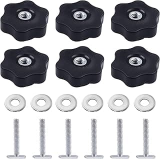 Conjunto de manípulos de trilho T e parafusos com arruelas rosqueadas 1/4-20