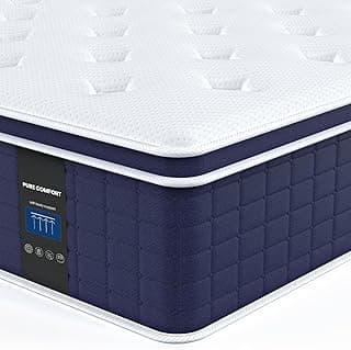 Colchão de solteiro híbrido Coolvie com espuma premium e molas de bolso