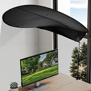 Cubículo de escritório ajustável e persiana de mesa, bloqueador de luz essencial para divisórias, dossel de mesa para bloquear luzes aéreas e brilho
