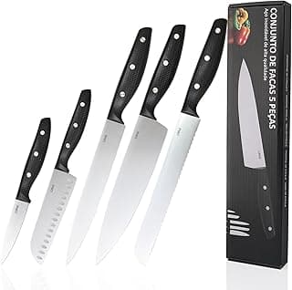 Conjunto de facas de chef multifuncional com lâminas de aço inoxidável 3CR13