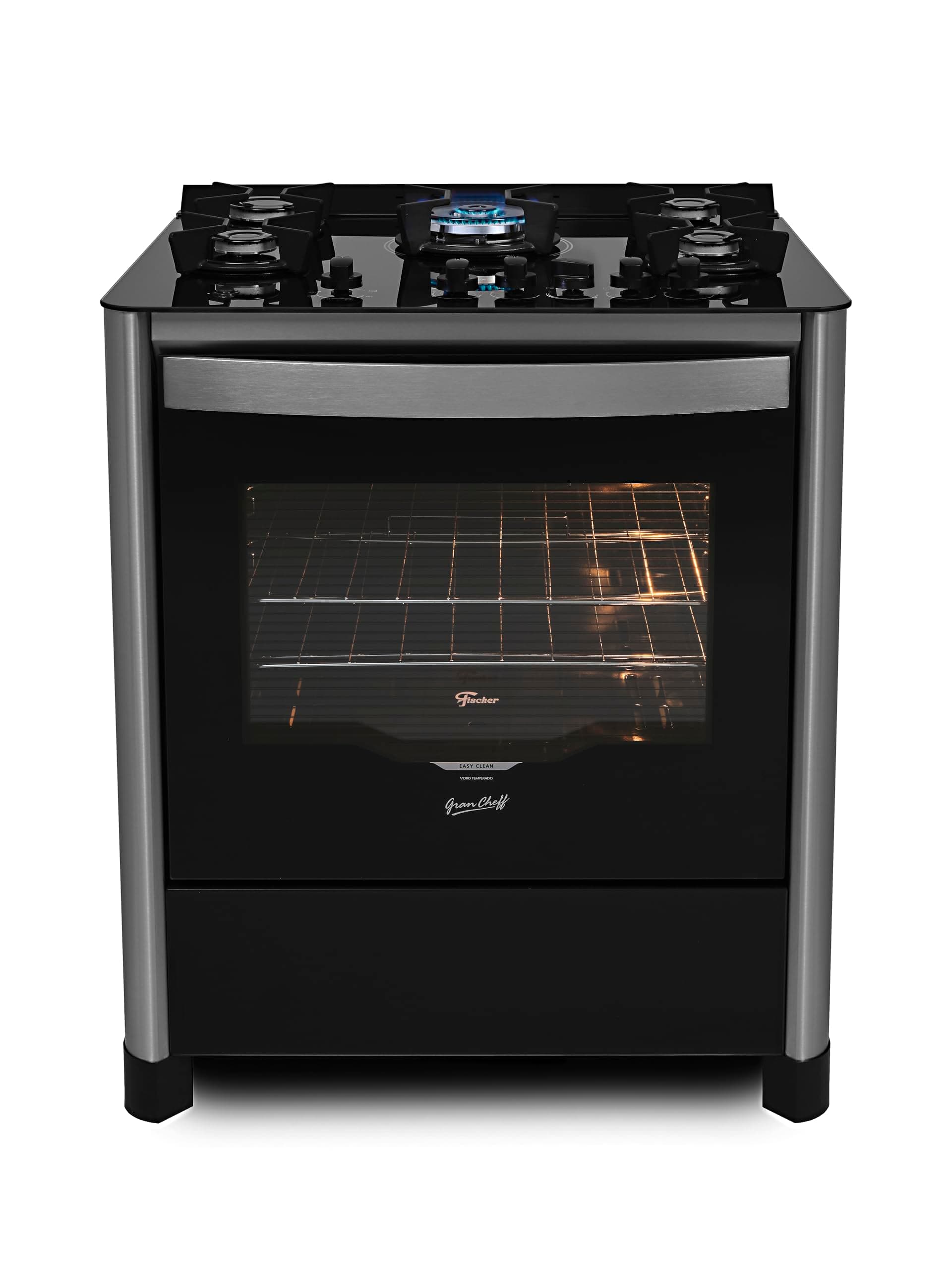 FISCHER FOGÃO DE PISO À GÁS 5 BOCAS GRAND CHEFF COM GRILL INOX 127V - 26988-59780