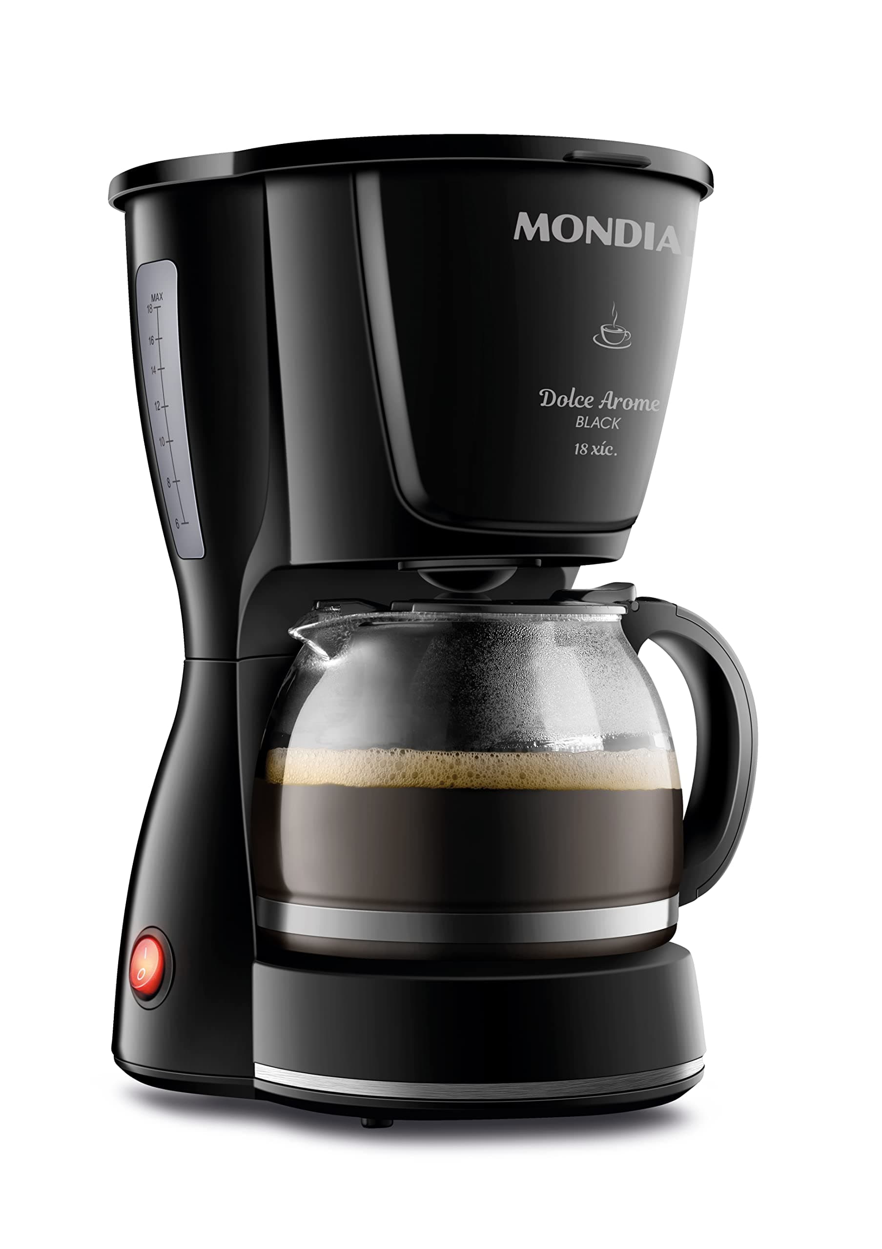 Cafeteira Elétrica Mondial Dolce Arome Filtro Permanente All Black Preto 220V