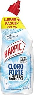 Harpic Power Plus Cloro Forte Desinfetante Sanitário com Cloro Ativo 750 ml