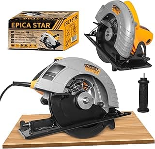 Serra Circular Elétrica 9 Polegadas, 2100W, 220V, 4400 RPM, Corte Multiangular, Capacidade de Corte 87mm 90° e 65mm 45°, Inclui Caixa de Ferramentas, Portátil para Madeira, PVC e Gesso Cartonado