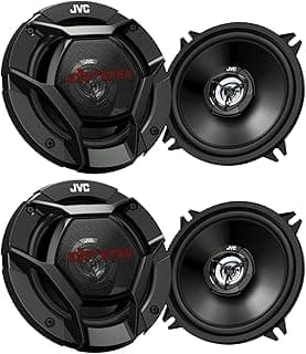 Alto-falantes automotivos JVC CS-DR521 drvn série DR, 2 vias, coaxiais, 260 watts, pretos