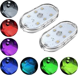 Kit de iluminação automotiva multicolorida com 7 opções de cores para interior de carro