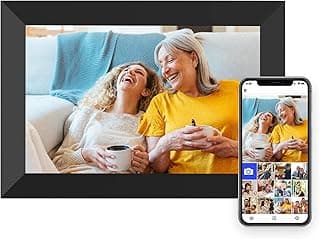 Porta-retrato digital IPS HD de 10,1 polegadas com tela sensível ao toque, Wi-Fi, rotação automática e compartilhamento de fotos