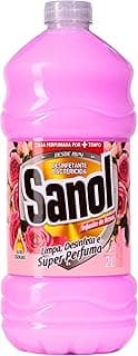 Sanol Desinfetante Líquido Para Uso Geral Infusão De Rosas 2 Litros Rosa
