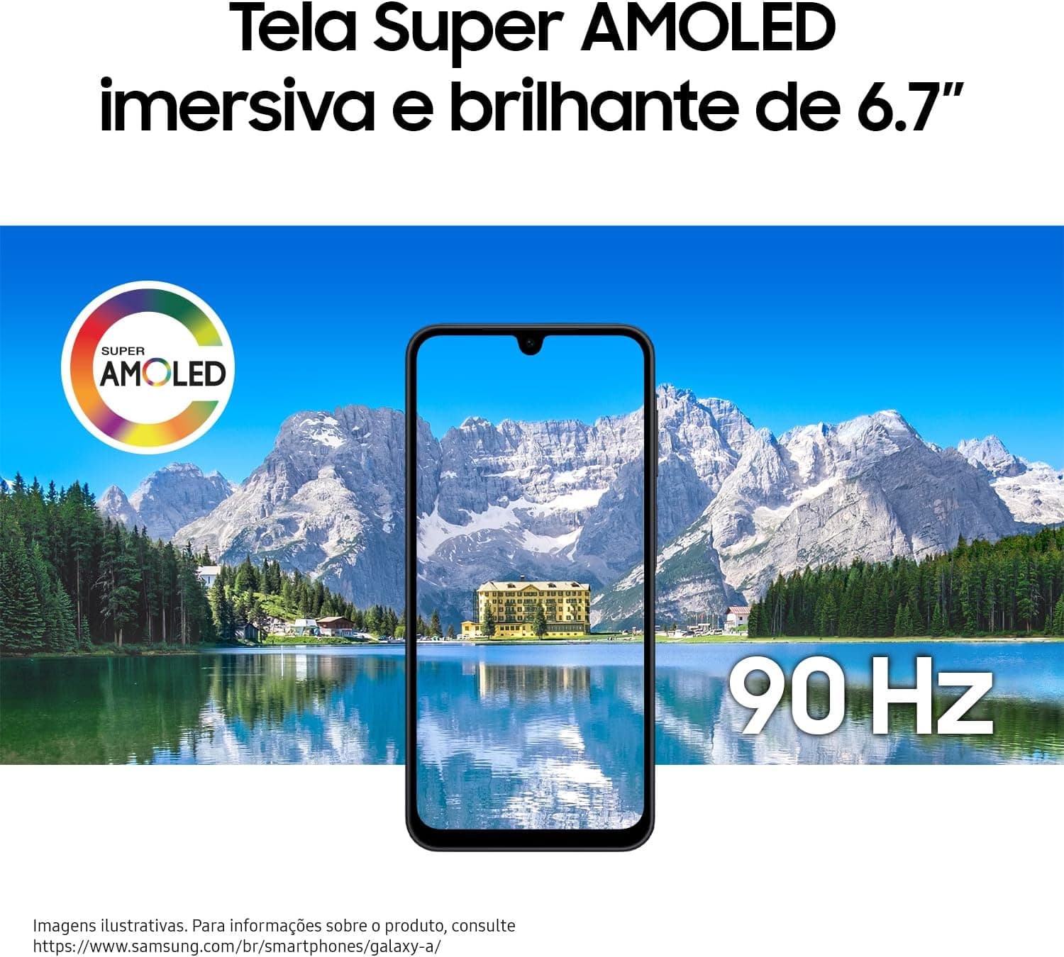 Smartphone Samsung Galaxy A17 Tela 6.7" Super AMOLED 128GB 4GB RAM Preto