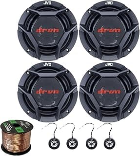 Conjunto de alto-falantes automotivos JVC DR Series 6,7 polegadas com fios e clipes de fixação