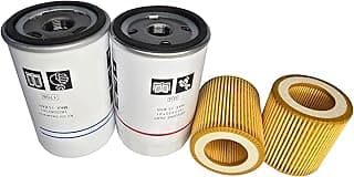 Kit de manutenção de filtro de compressor de ar com filtros de ar e óleo