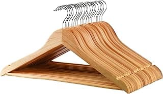 Kit 30 Cabides De Roupas Em Madeira Lisa Premium