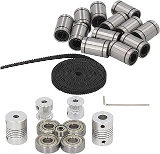Kit de rolamento linear LM8UU Cosiki com polias de correia dentada, correia GT2 e chaves sextavadas