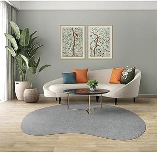 Tapete Elegant Orgânico #01 Light Gray Feijão cinza claro para sala de estar