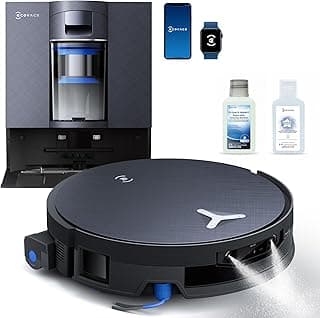Aspirador e esfregão robô ECOVACS DEEBOT X12 com estação de vazio automático e esfregão OZMO Roller 2.0