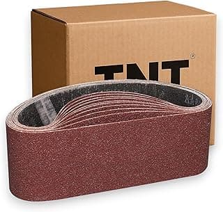 Lixa de cinta TNT 533mm x 75mm com grão 36, embalagem de 10 peças