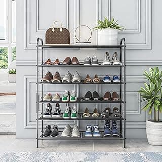Sapateira Organizadora, Sapateira Hall de Entrada Simples, 6 Prateleiras para 24 Pares, Robusta e Durável, Ideal para Sala de Estar