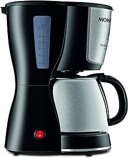 Cafeteira elétrica Mondial Dolce Arome, preto e inox, 800W, 110V, com medidor de água