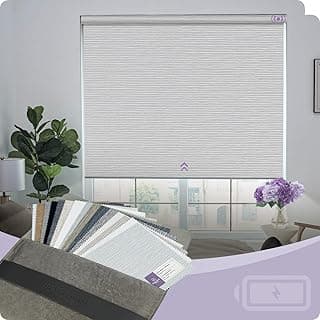 Graywind Persianas de rolo 100% blackout para persianas sem fio para casa e escritório (amostras de tecido de sombra impermeável 100% blackout)