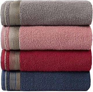 Kit Com 4 Toalhas Banhão Gigante Alta Absorção Sublime 70x150cm - KIT 1 (Gris/Rosa/Terracota/Azul)