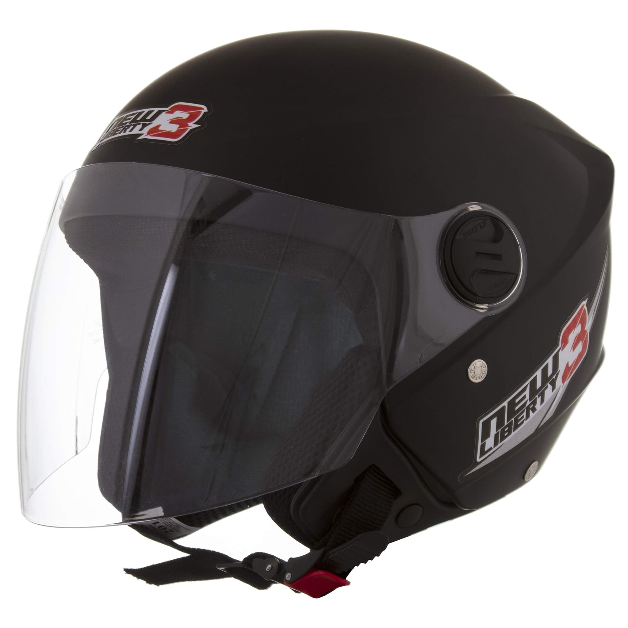 CAPACETE ABERTO PRO TORK NEW LIBERTY 3 SOLID PRETO FOSCO TAM. 58