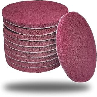 Conjunto De 10 Esponjas Abrasivas De 5" Com Grão 400, Discos De Polimento Limpeza De Móveis E Automóveis, Remoção De Ferrugem E Condicionamento. Ideal Remover Ferrugem E Outros Resíduos