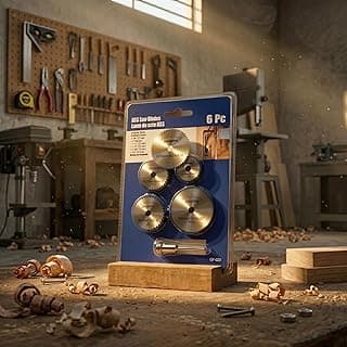 Disco Serra Circular para Madeira Compatível com Retífica e Furadeira - Kit com 6 Peças Cortes Precisos e Eficientes Ideal para Trabalhos Manuais e Hobby Alta Durabilidade.