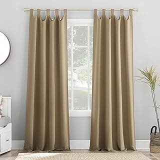 Sun Zero Easton Painel de cortina blackout para economia de energia, 101,6 x 160 cm, castanho-acastanhado