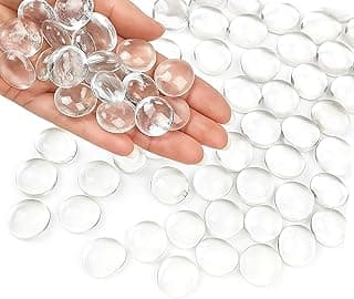 Contas transparentes de vidro para decoração, contas de vidro para vasos de flores