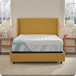 Cama queen com cobertura de colchão de espuma viscoelástica de gel e capa de resfriamento acolchoada
