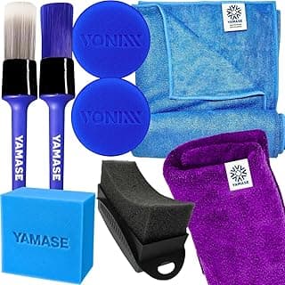 Kit Acessórios Detalhamento Automotivo com Pincéis Vonixx, Esponjas e Panos Yamase