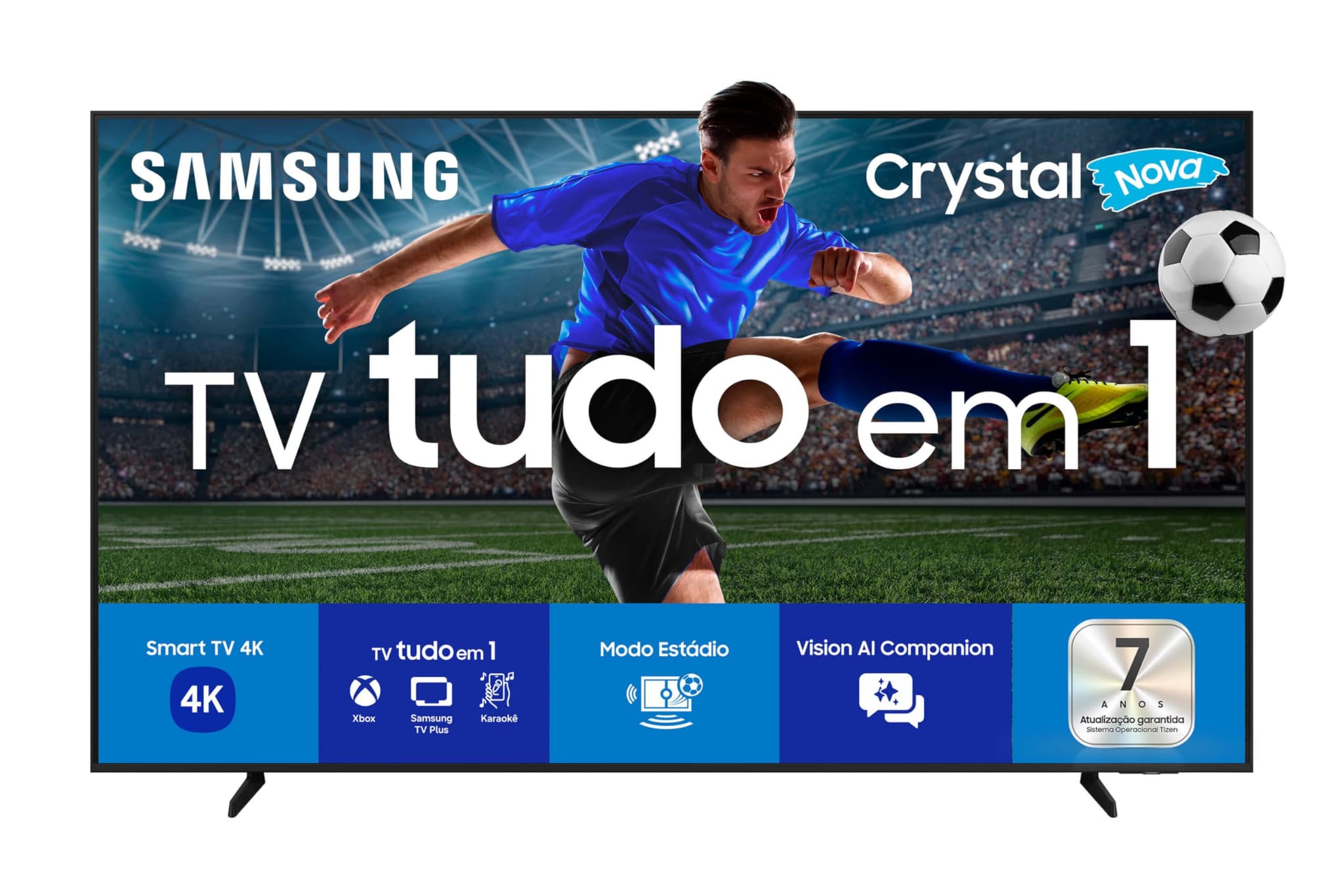 Smart TV Samsung Crystal UHD 4K U8100F com Processador 4K 65" Preto Bivolt