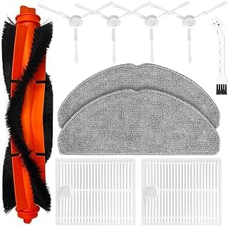 Kit de acessórios para aspirador de pó robô Xiaomi S20 com escova principal, filtros HEPA, escovas laterais e almofadas de esfregão
