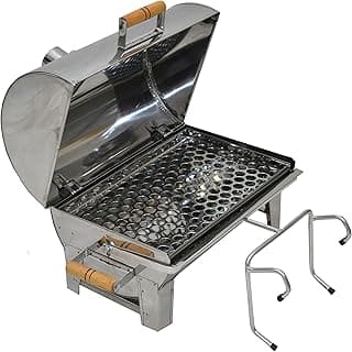 Churrasqueira Barco Bafo Eliza 40x25 Inox + Mesa De Corte