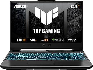 Notebook gamer ASUS TUF Gaming A15 com tela de 15,6'' IPS, 144Hz, RTX3050, AMD RYZEN 7, teclado retroiluminado em azul