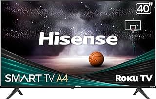 Hisense Smart Roku TV A4 Series 40 polegadas com cena de basquete