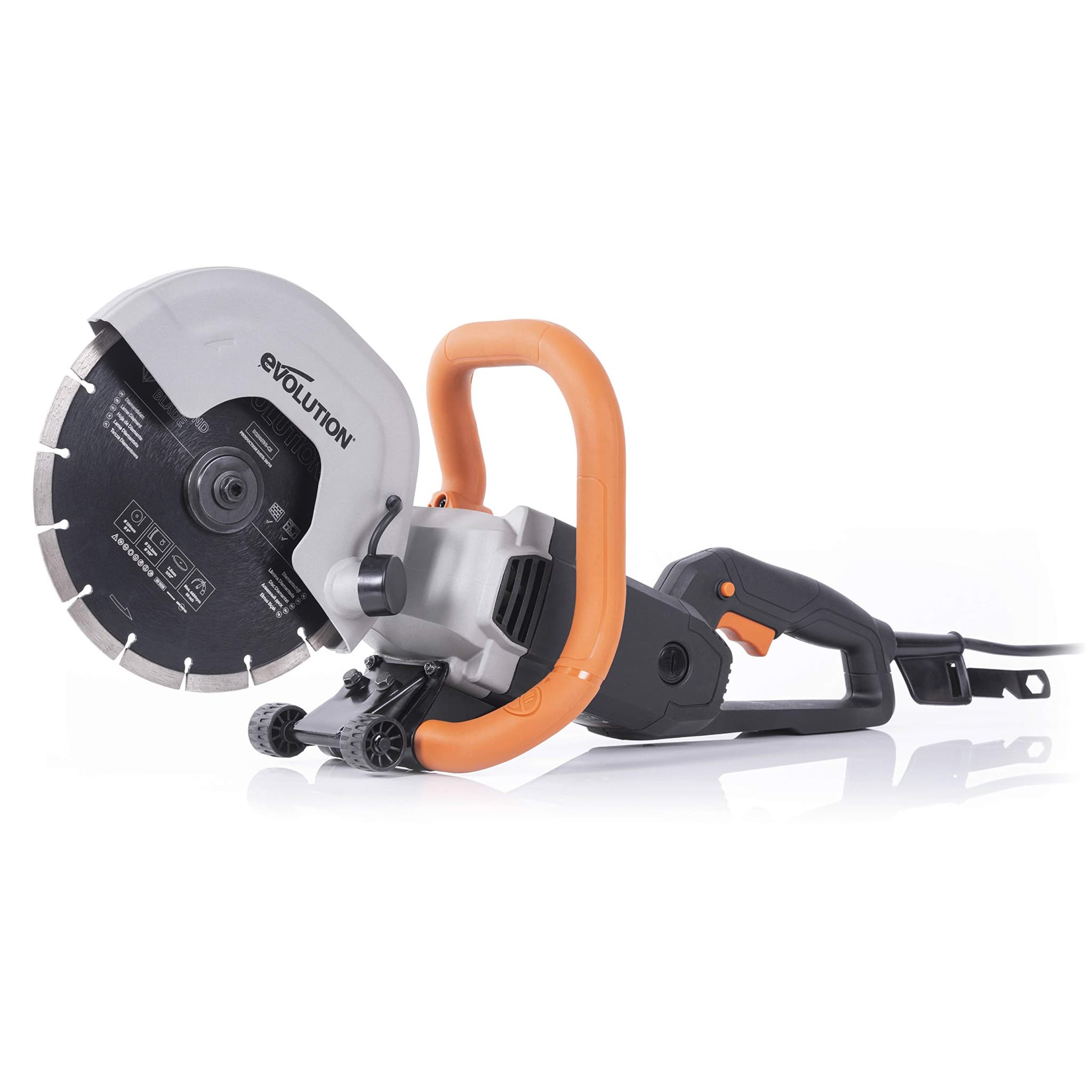 Serra de Concreto Evolution R230DCT Motor 15A Lâmina Diamantada 22,86 cm Cinza 1 Unidade
