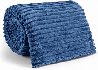 Manta de microfibra azul marinho enrolada - Cobertor Manta Fleece Soft Premium Casal Queen Microfibra Grosso