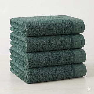 4 Toalhas De Banho Gigante Gramatura 500 G/m² Grossa Felpuda Eleganz (VERDE)