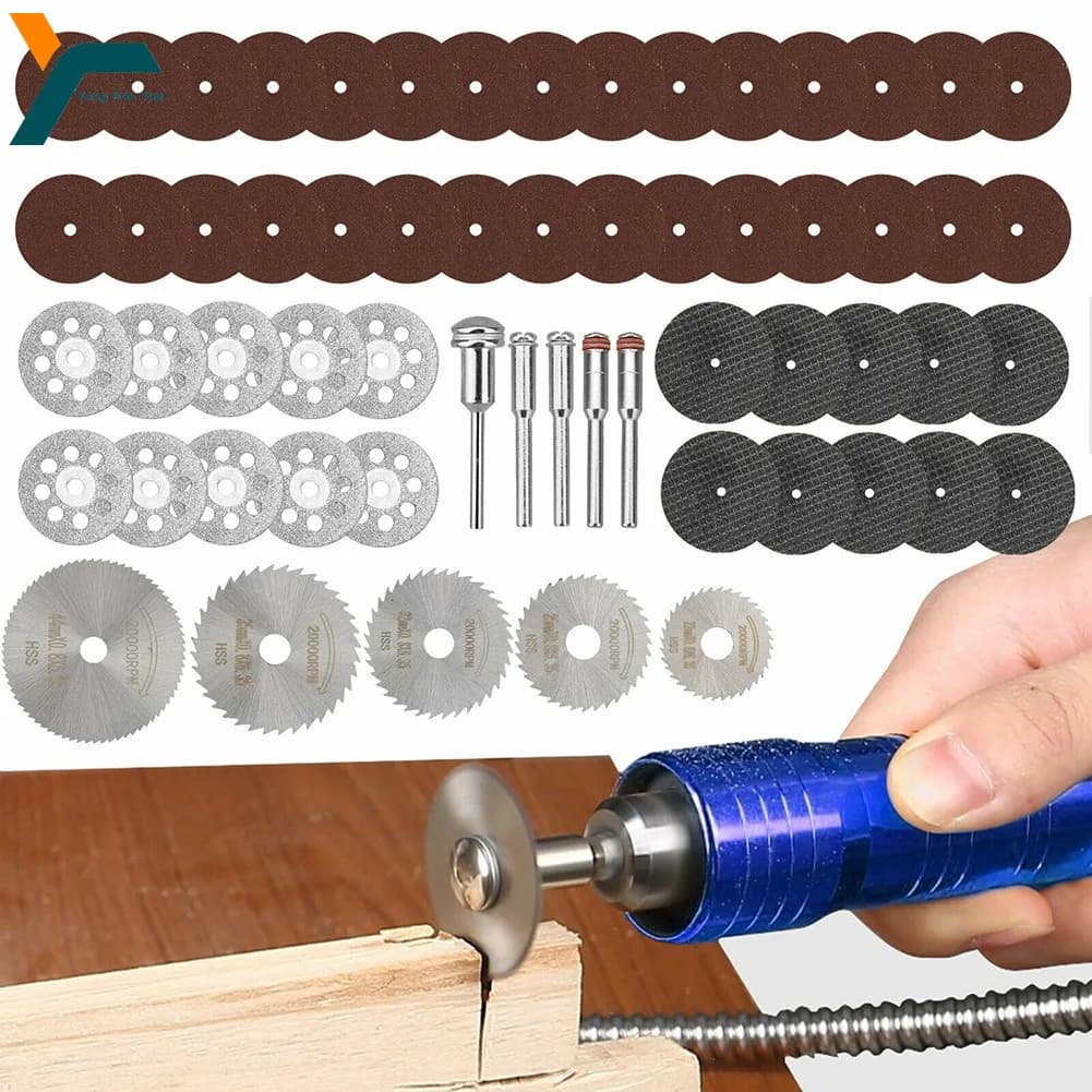 Kit de discos de corte de diamante e lâminas de serra circular para ferramentas rotativas