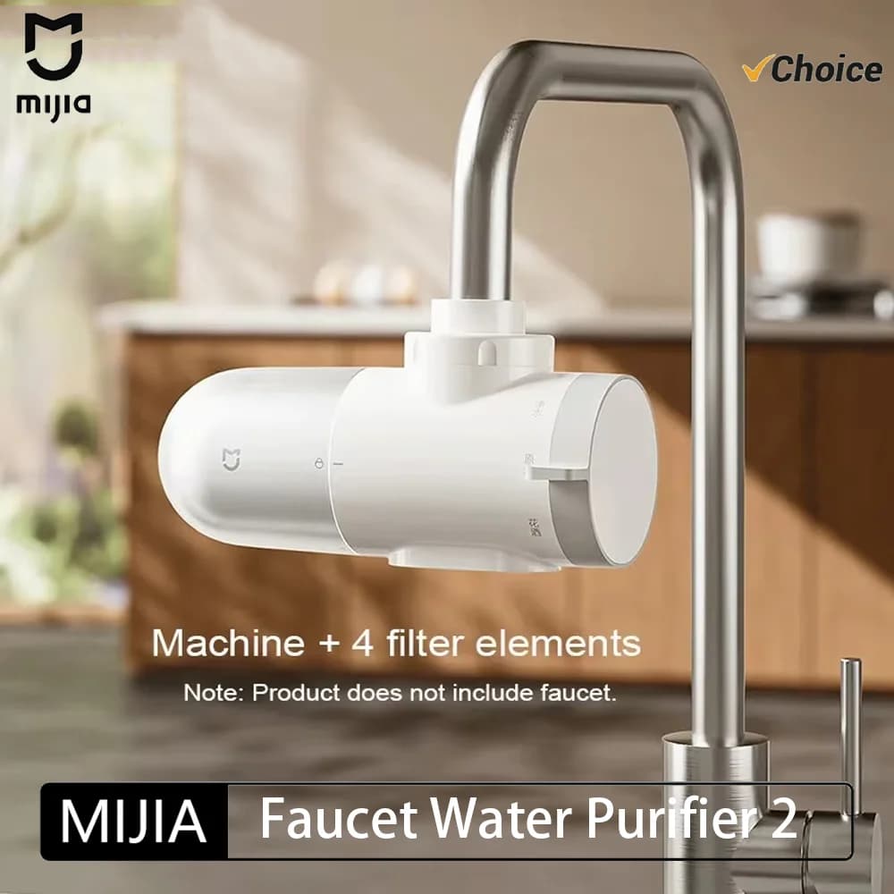 Purificador de Água de Torneira MIJIA Original Novo 2024, Filtro de Água Visível para Cozinha, Sistema de Percolador de Carvão Ativado