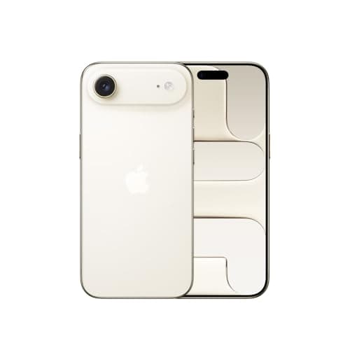 iPhone Air 256 GB dourado claro visto de costas em fundo branco