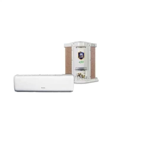 Ar Condicionado Split Hi Wall Gree G-Top Auto Inverter 12000 BTU/h Frio modelo GWC12ATC-D6DNA1B/I 220V com unidades interna e externa visíveis