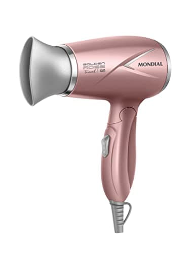 MONDIAL Secador de Cabelos Travel, Golden Rose, 1200W, Bivolt - SC-47-GR