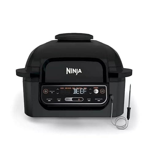 Fritadeira a ar Ninja Foodi Pro 5 em 1, 4 litros, aço inoxidável, com display digital e sonda inteligente