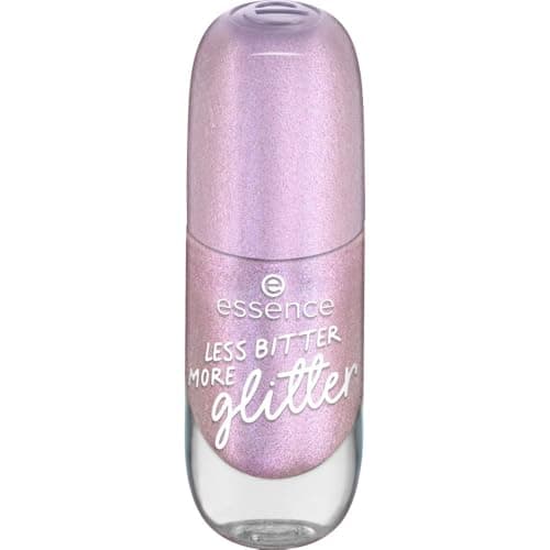 Esmalte de unhas com efeito gel essence cor 58 LESS BITTER MORE glitter