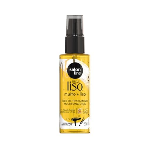 Salon Line, Óleo de Tratamento Multifuncional, Meu Liso, Muito + Liso, Vegano - Para Cabelos Lisos, 60ml