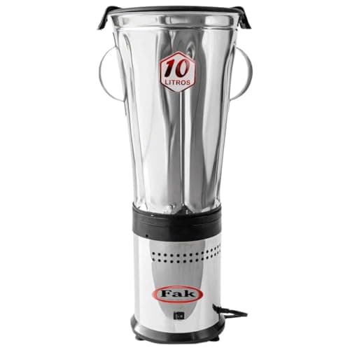 Liquidificador FAK 10 Litros, jarra de aço inoxidável, frontal, 220v