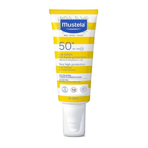 Mustela Solares Protetor Solar Fps 50+ 200 Ml - Filtro Solar Rosto E Corpo Para Bebês Crianças E Adultos - Alta Proteção Contra Raios Uva E Uvb Fórmula Hipoalergênica Para Todos Os Tipos